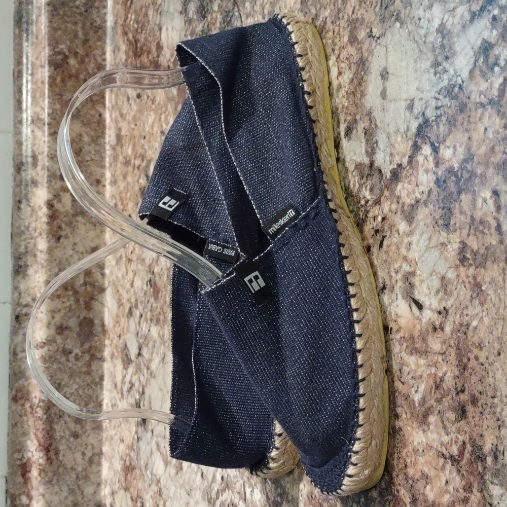Pare Gabia Women's Espadrille Flat Denim Shoes